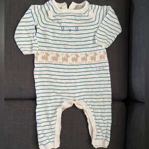 Souris mini - cotton knitted romper